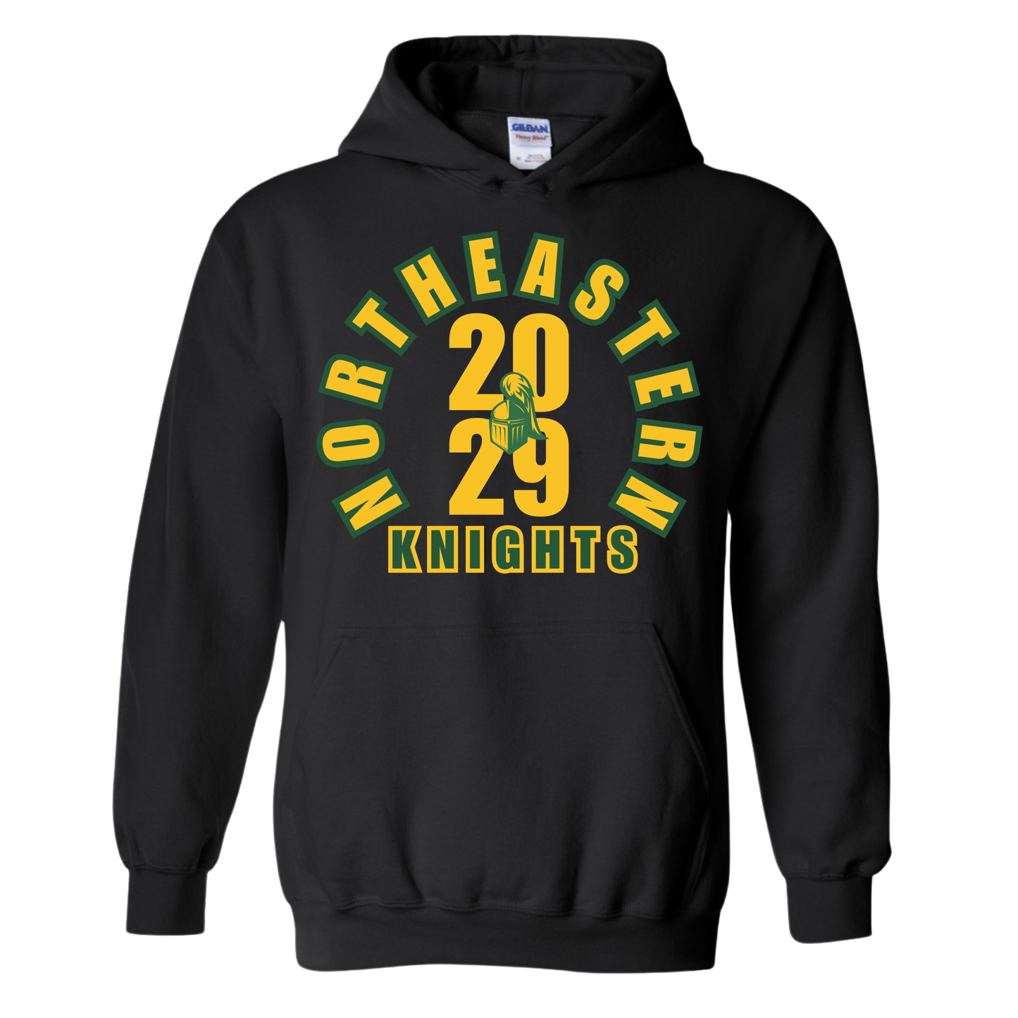 2029 Northeastern Knights Two Tone Hoodie