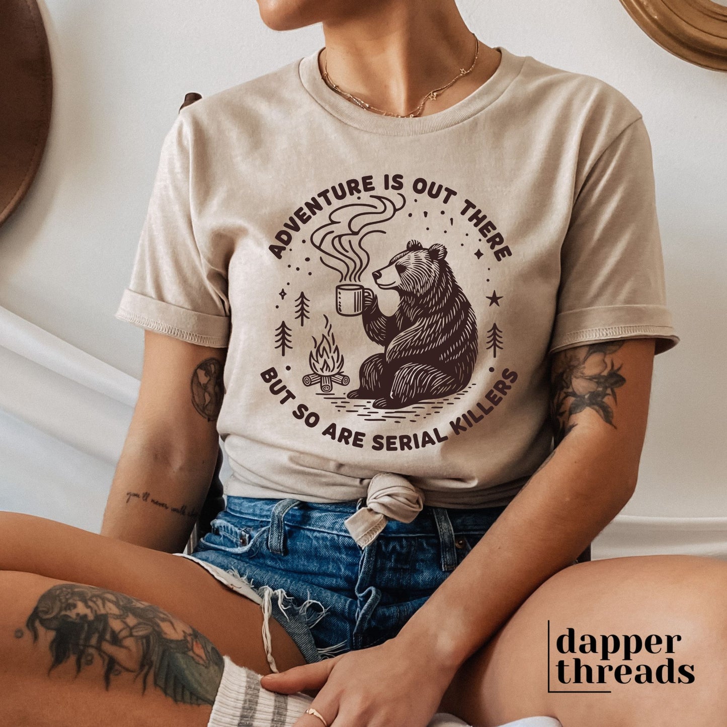Adventure Is Out There Bear Tee