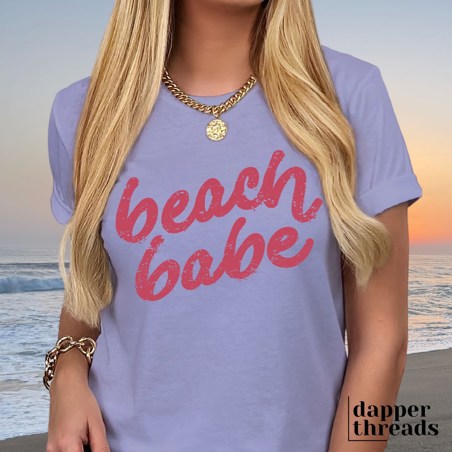 Beach Babe Script Tee