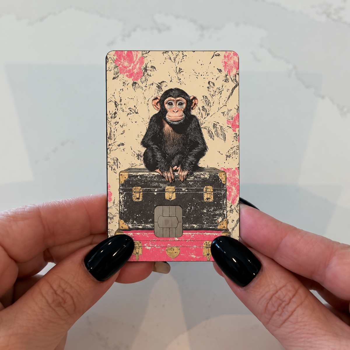 Traveling Chimp Credit Card Skin