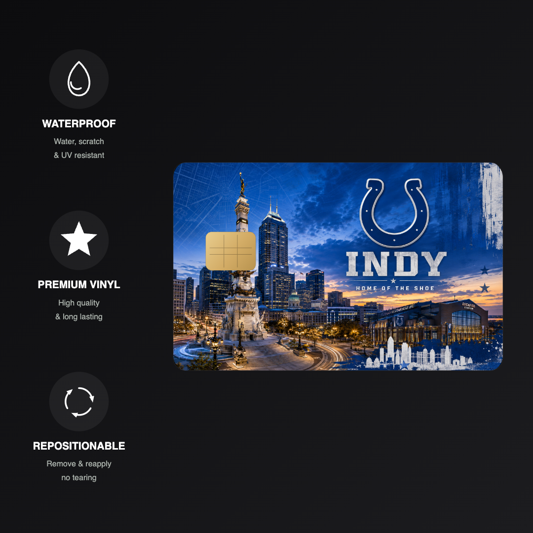 Home of the Colts Credit Card Skin - FREE SHIPPING