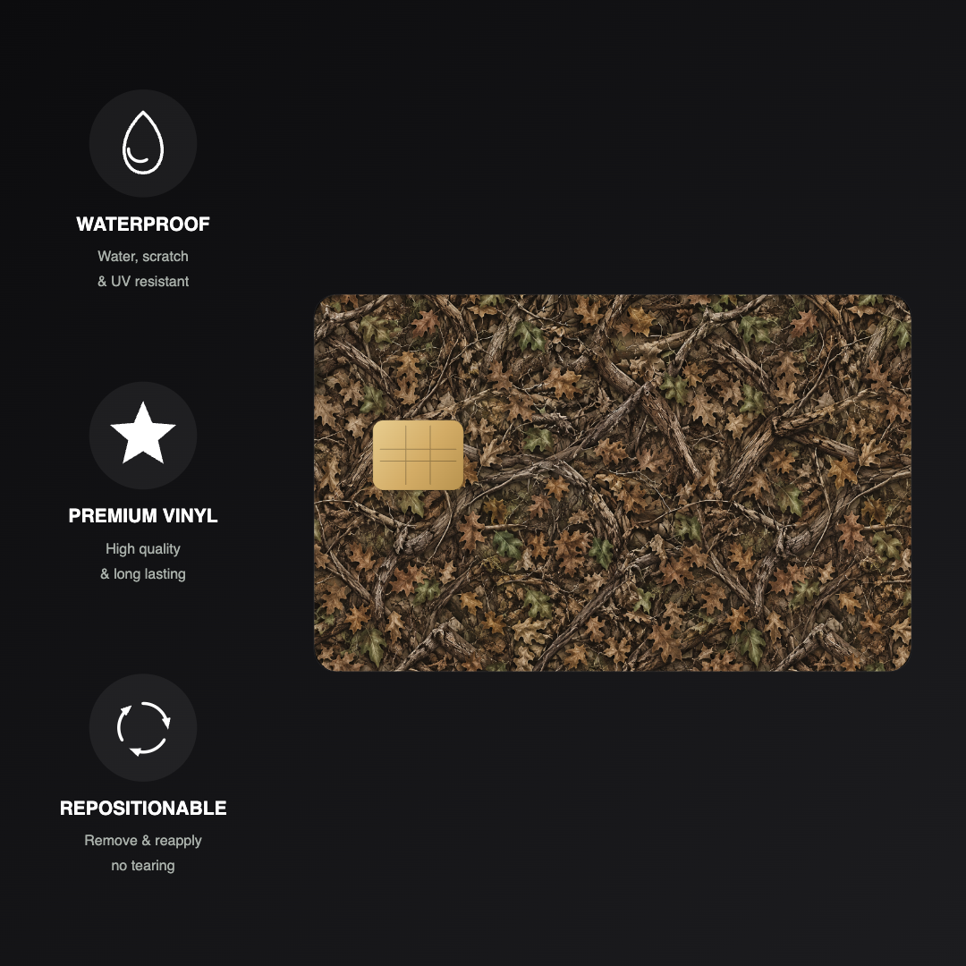 Deep Camo Credit Card Skin