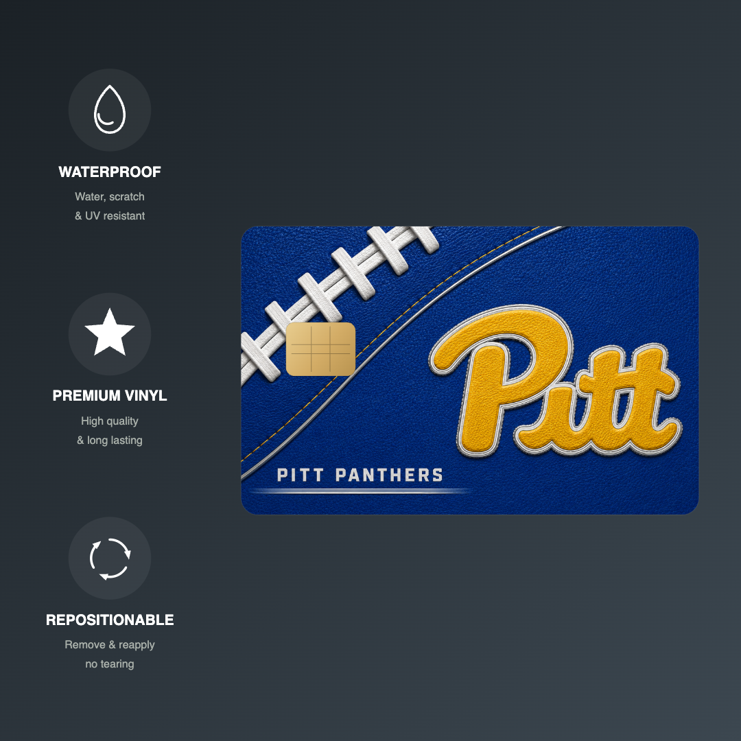 Pitt College Football Credit Card Skin