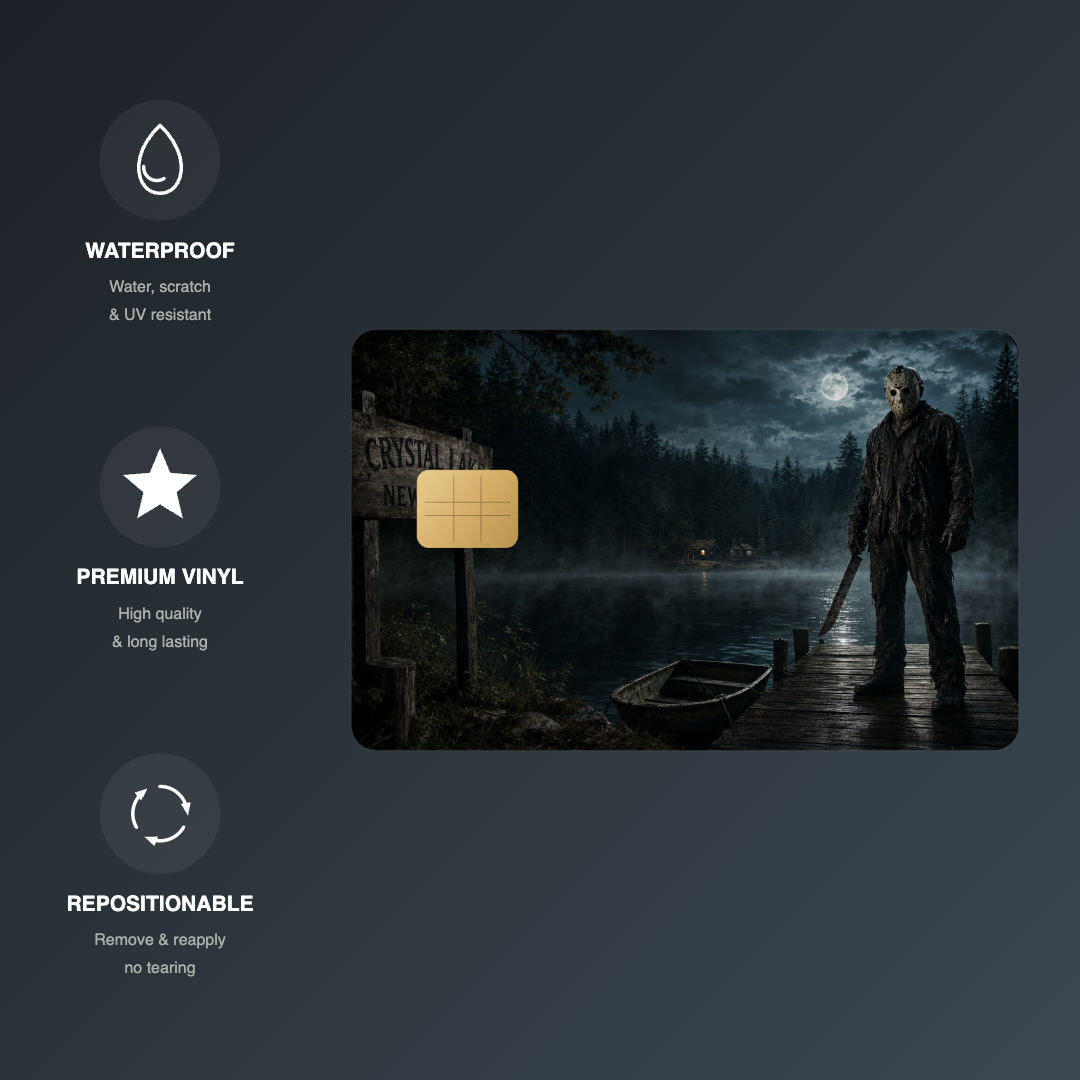 Jason Halloween Credit Card Skin - FREE SHIPPING