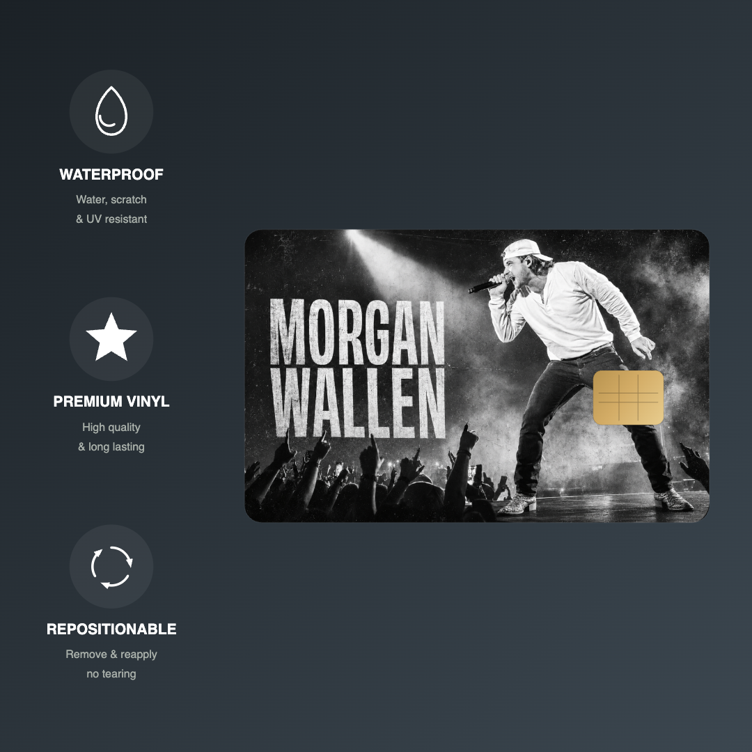 Morgan B&W Concert Credit Card Skin - FREE SHIPPING
