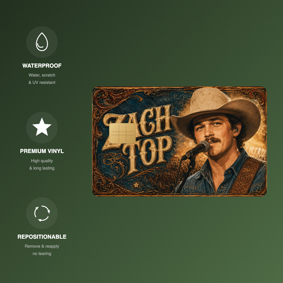 Zach T Music Credit Card Skin - FREE SHIPPING