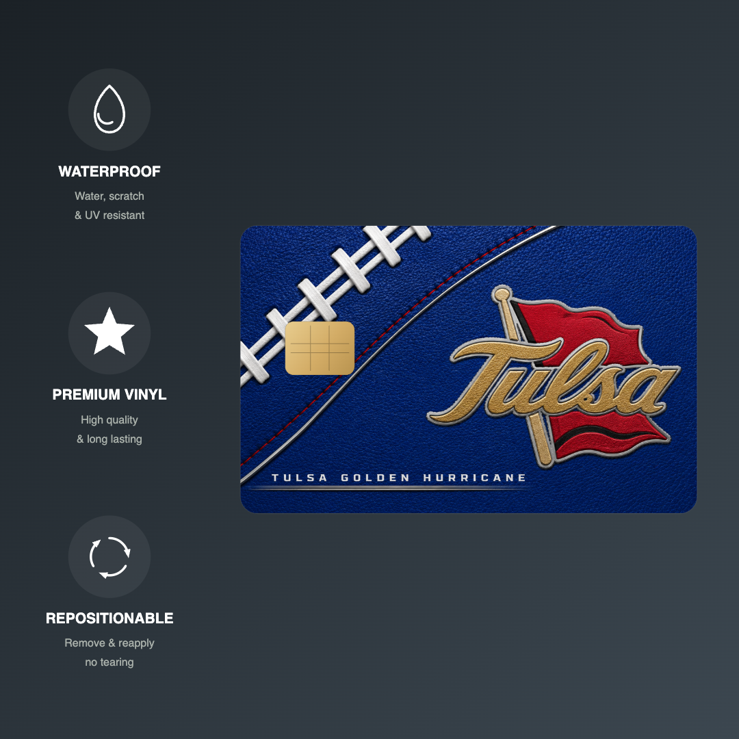 Tulsa College Football Credit Card Skin