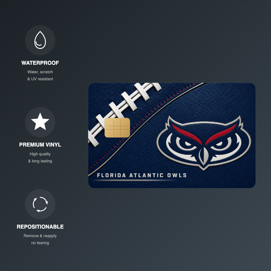 Owls College Football Credit Card Skin
