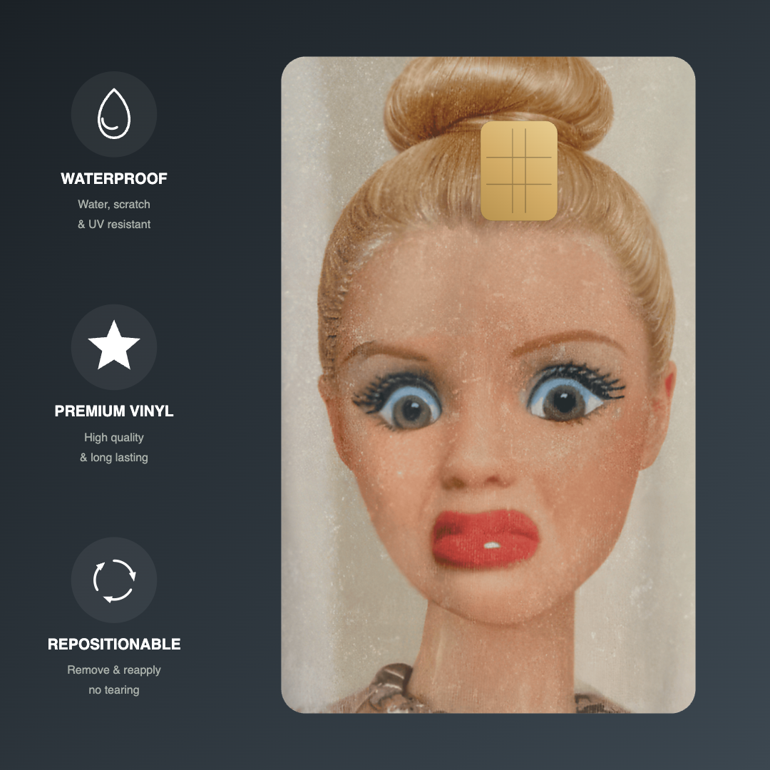 Attitude Doll Barbie Credit Card Skin - FREE SHIPPING