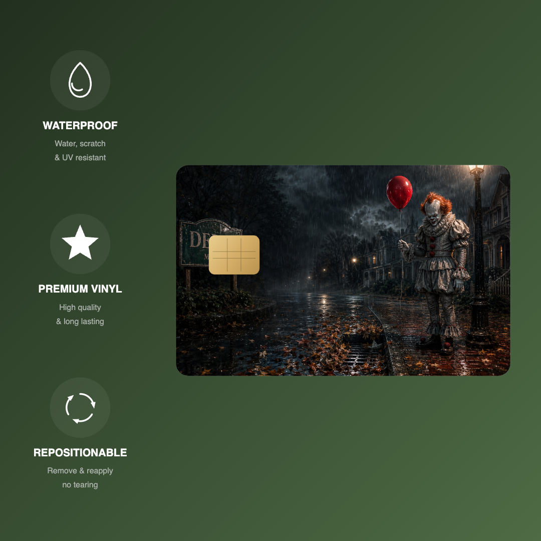 IT Derry Maine Credit Card Skin - FREE SHIPPING