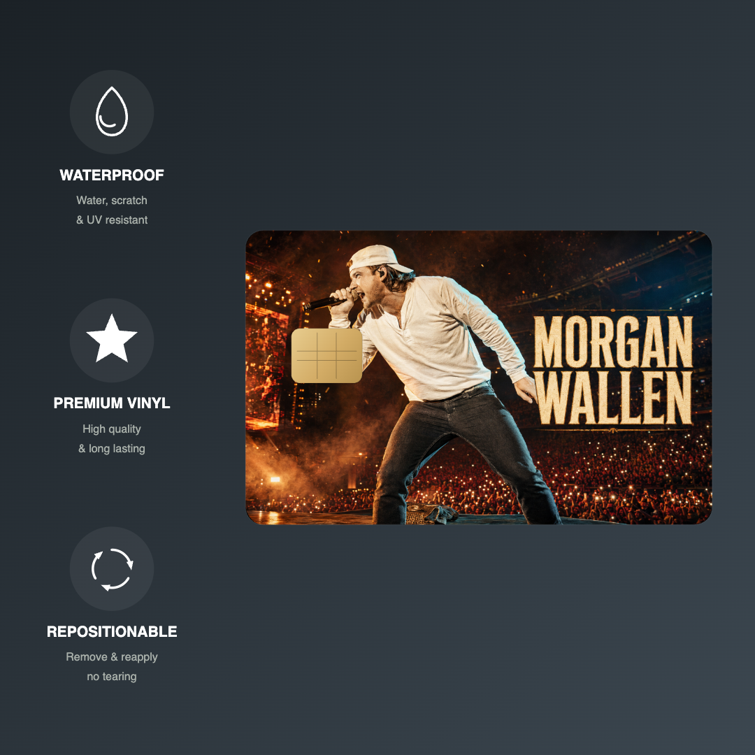 Morgan Concert Credit Card Skin - FREE SHIPPING