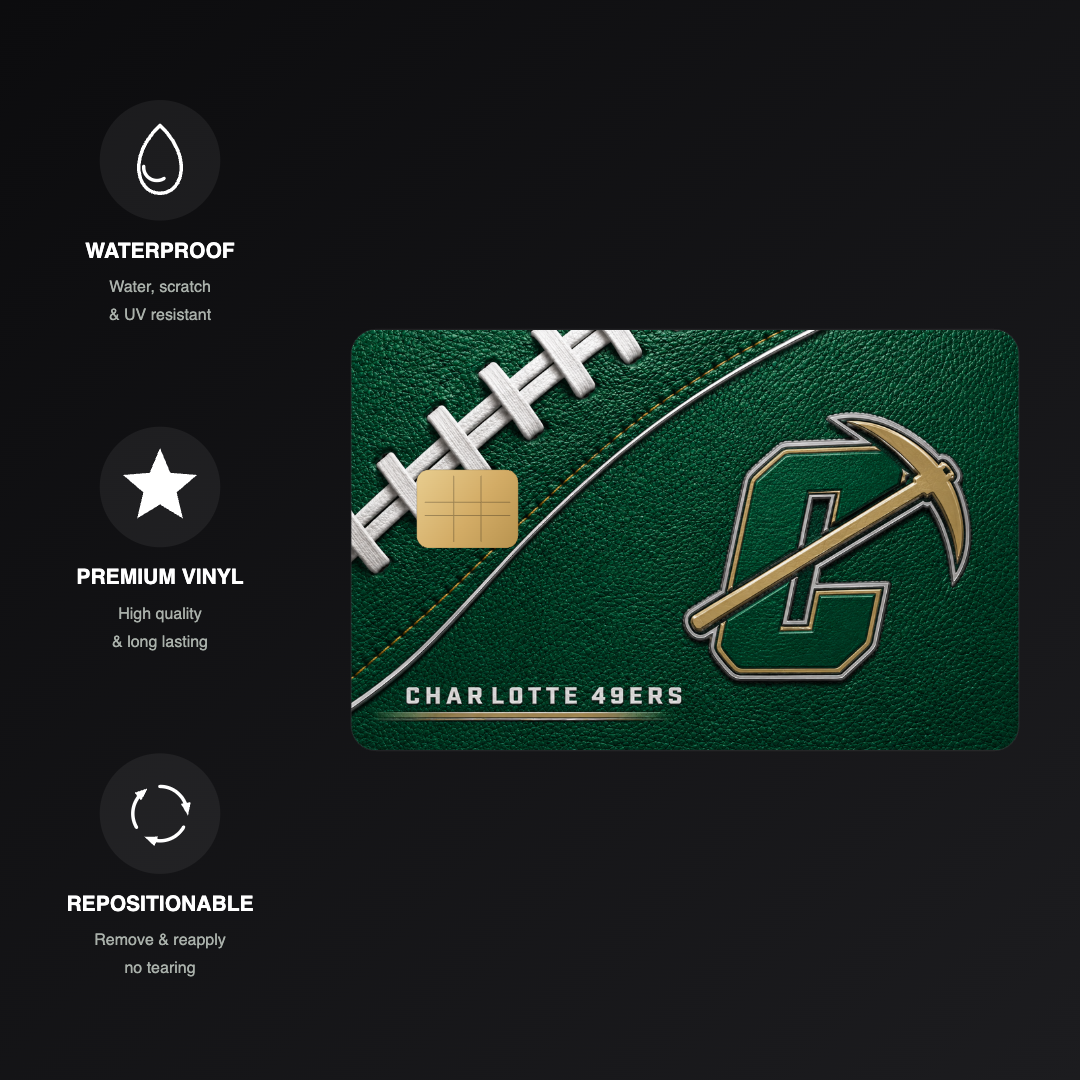 Charlotte College Football Credit Card Skin
