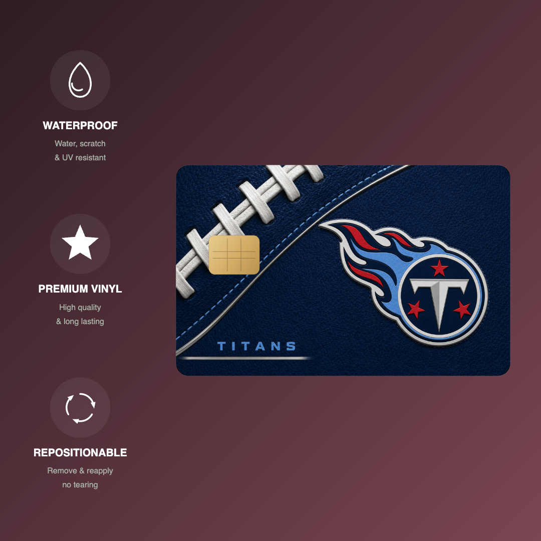Titans Football Credit Card Skin - FREE SHIPPING