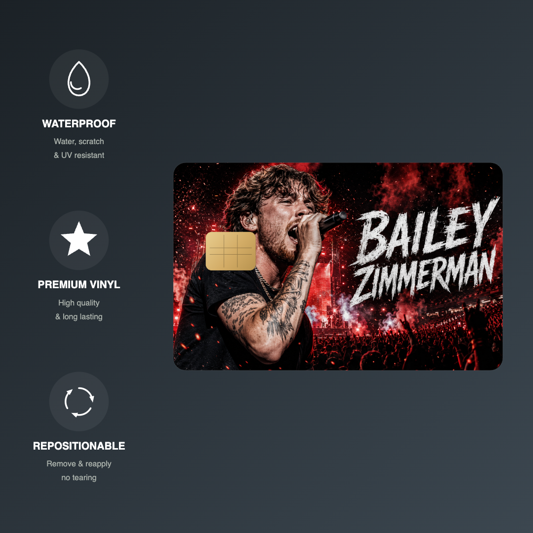 Bailey Concert Credit Card Skin - FREE SHIPPING