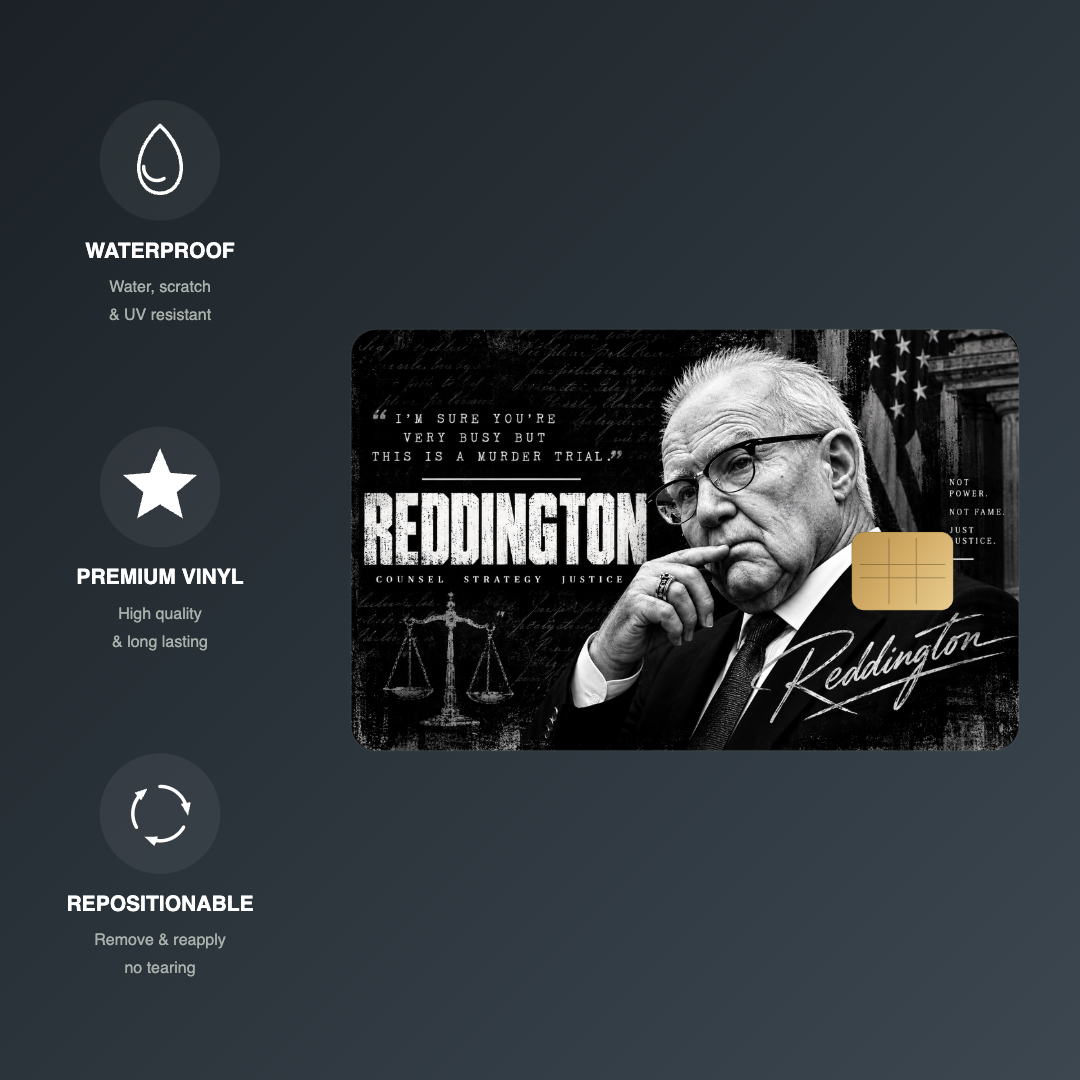 Reddington This is a Murder Trial Credit Card Skin