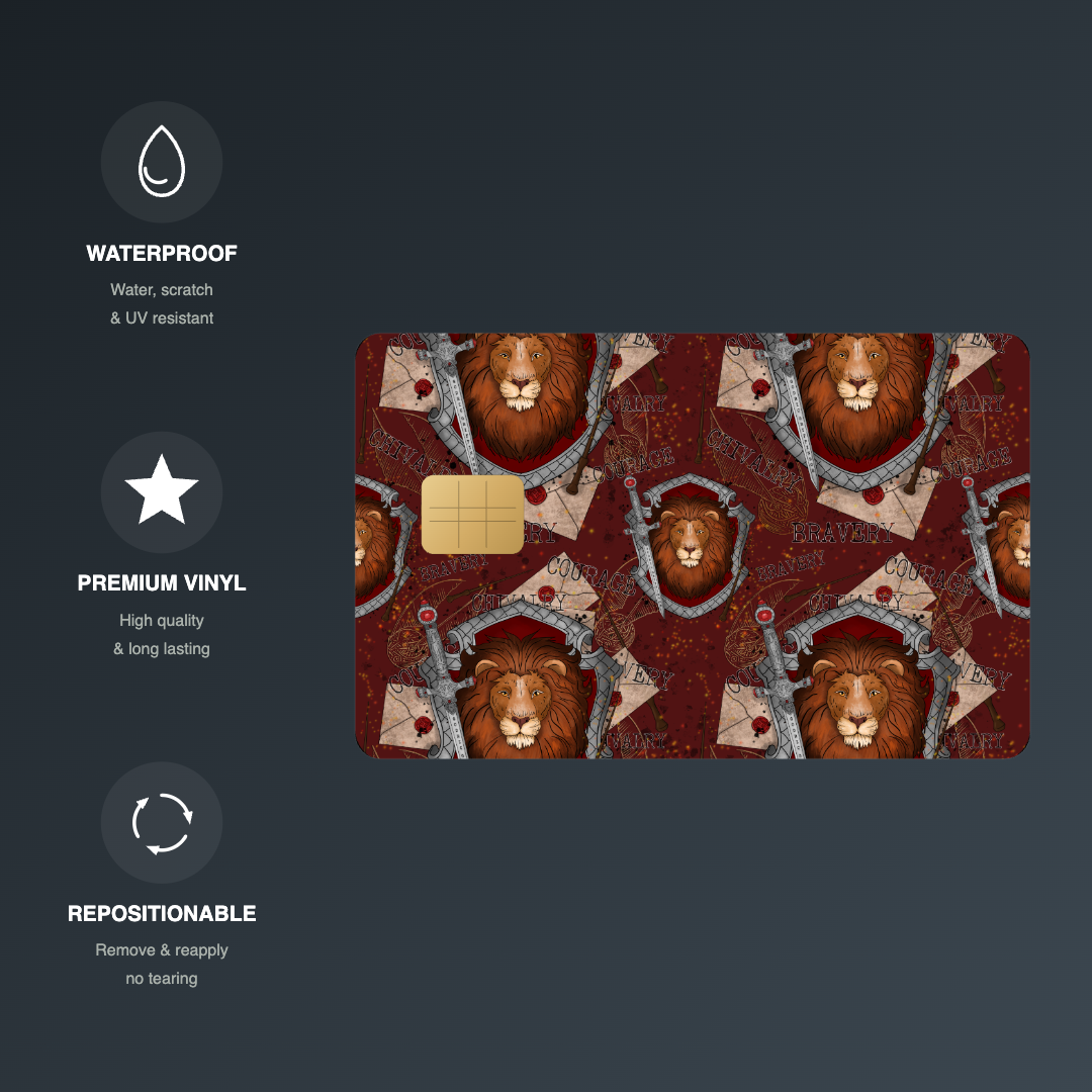 Harry Potter Gryffindor Credit Card Skin - FREE SHIPPING
