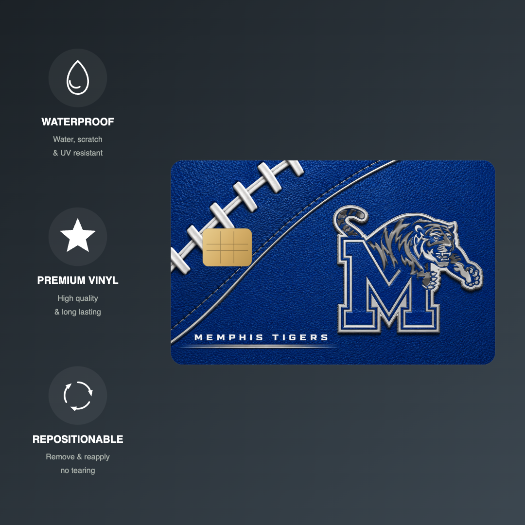 Memphis College Football Credit Card Skin