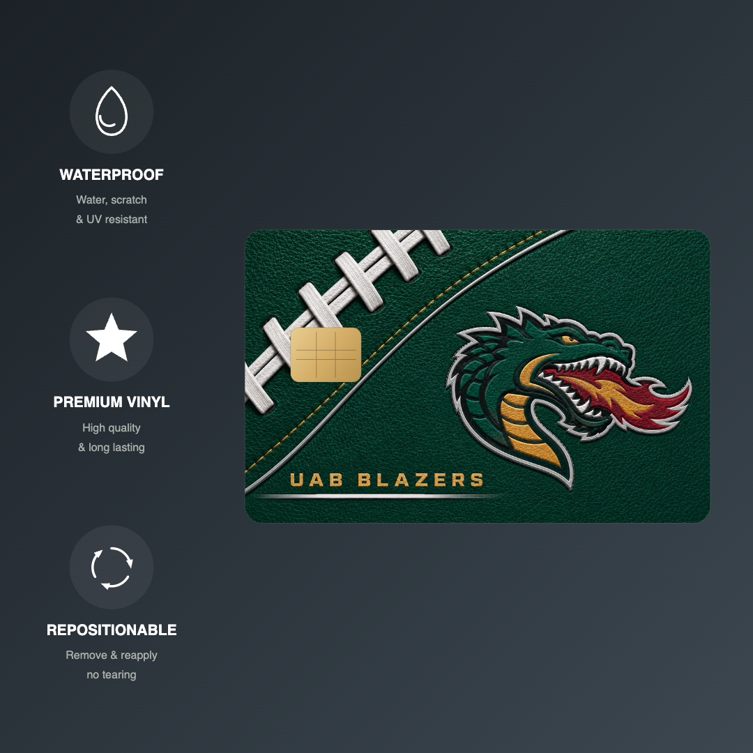 UAB College Football Credit Card Skin