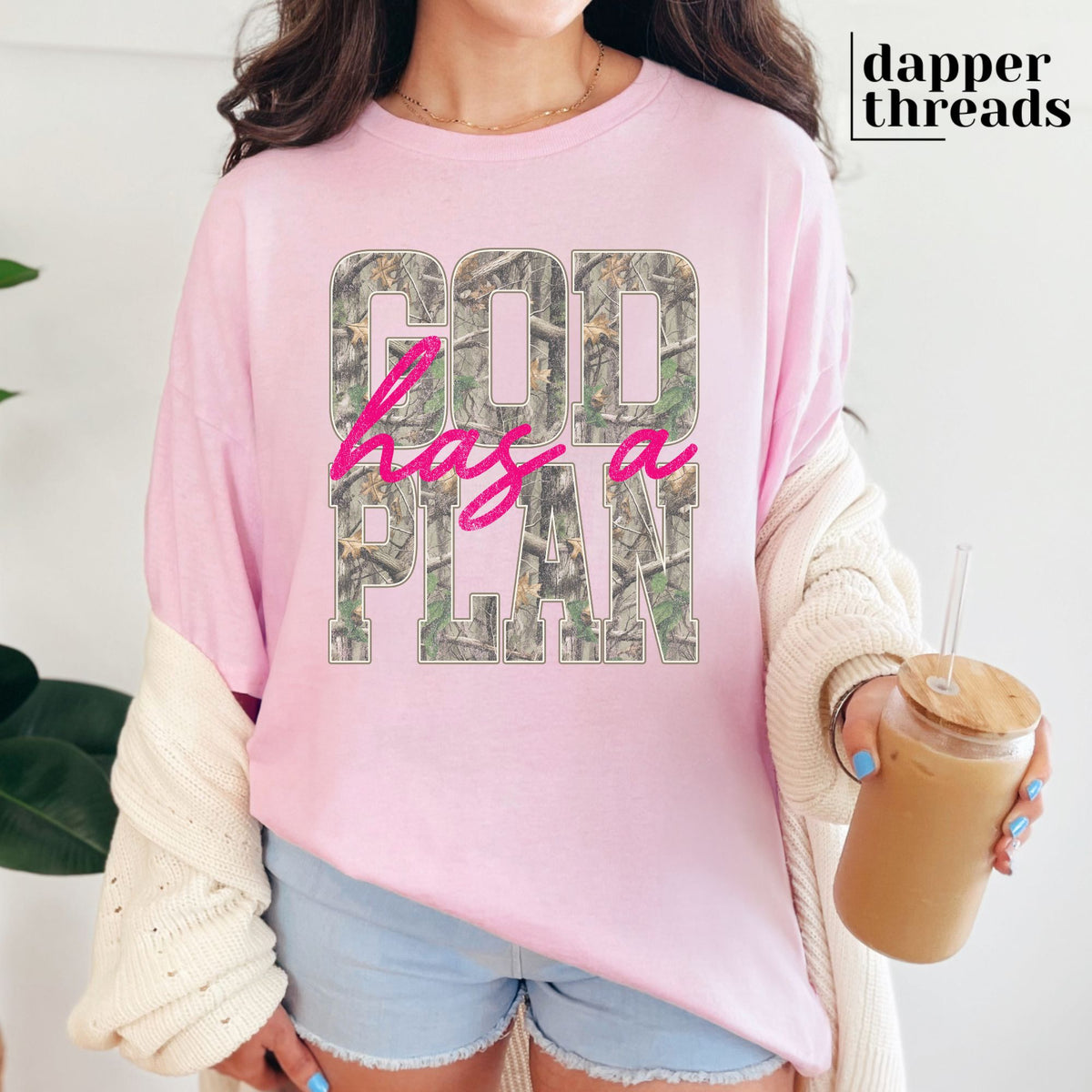 God Has A Plan Camo Tee
