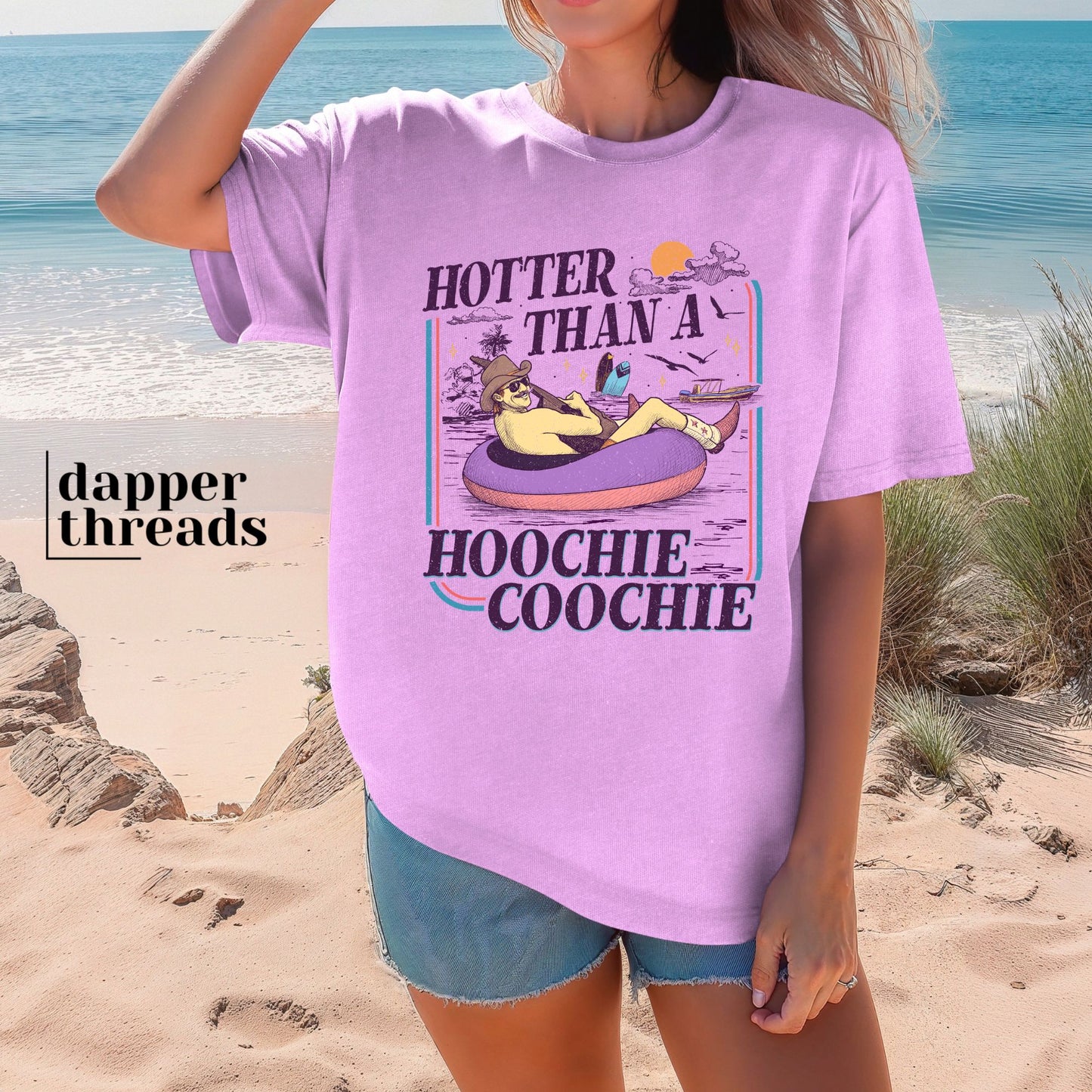 Hotter Than A Hoochie Coochie Retro Tee