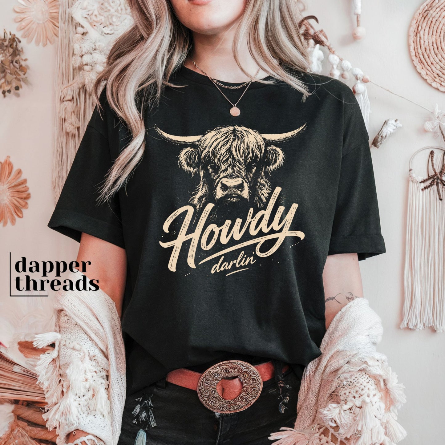 Howdy Darlin' Cow Tee