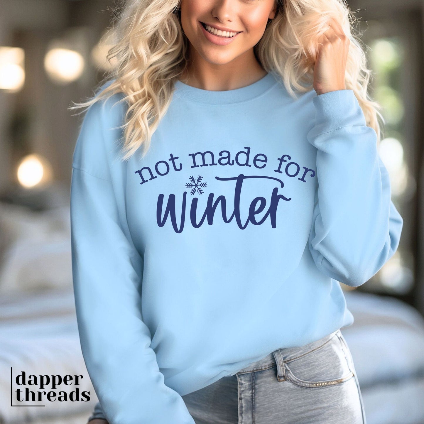 Not Made For Winter Snowflake Sweatshirt