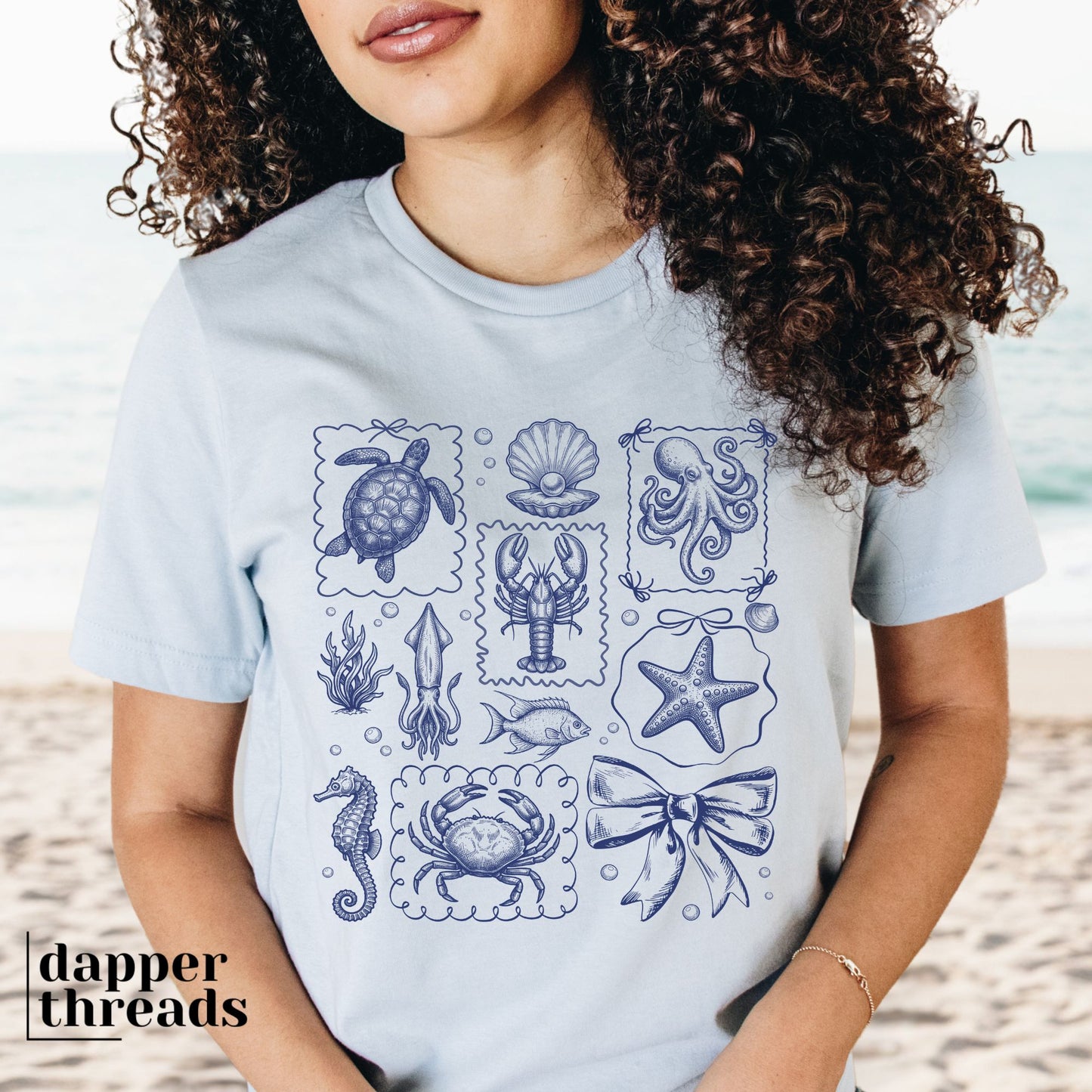 Ocean Life Frame Collage Tee