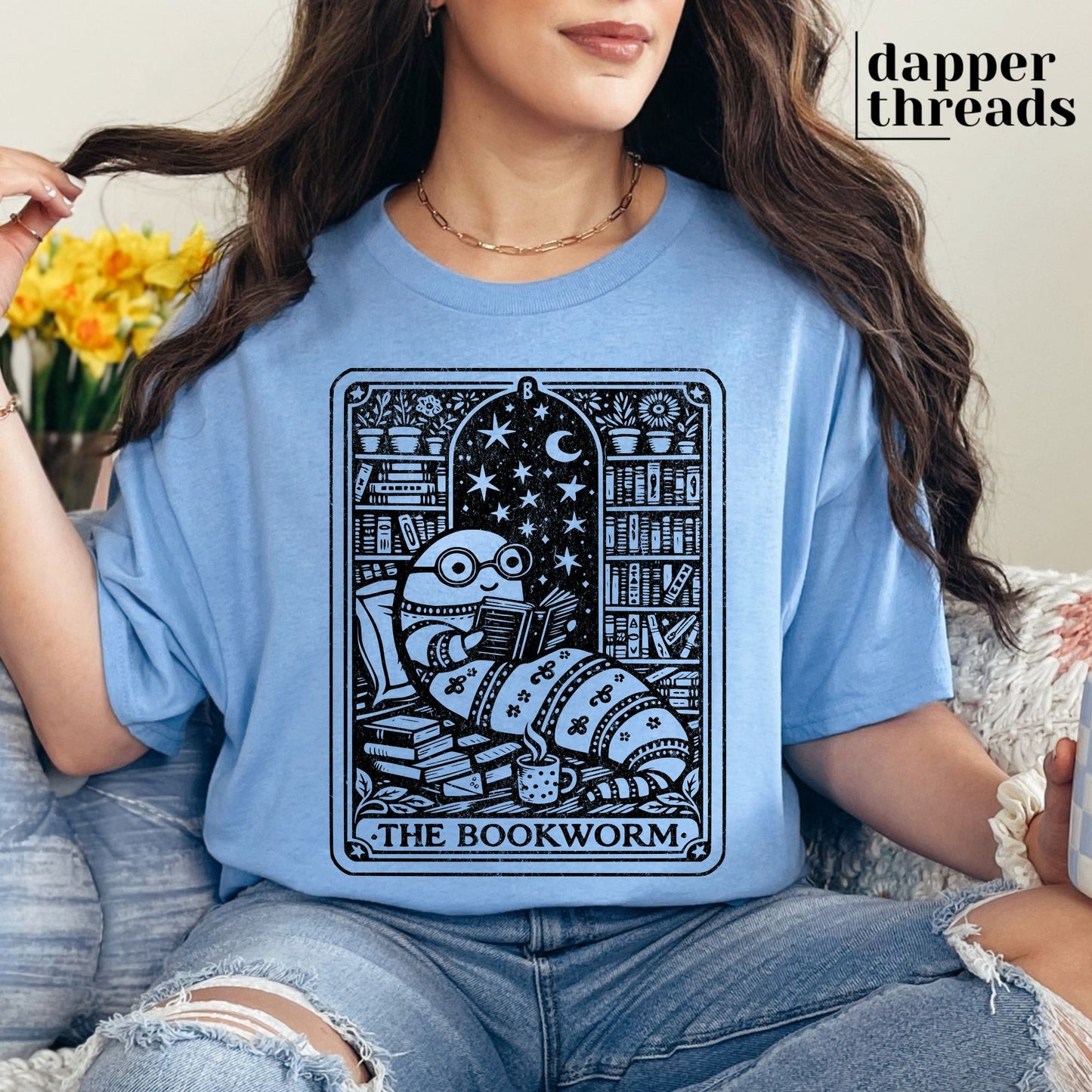 The Bookworm Card Tee