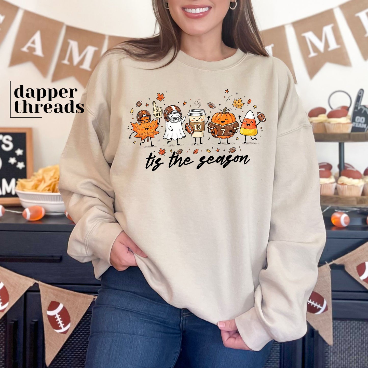 Tis The Season Fall Football Friends Sweatshirt