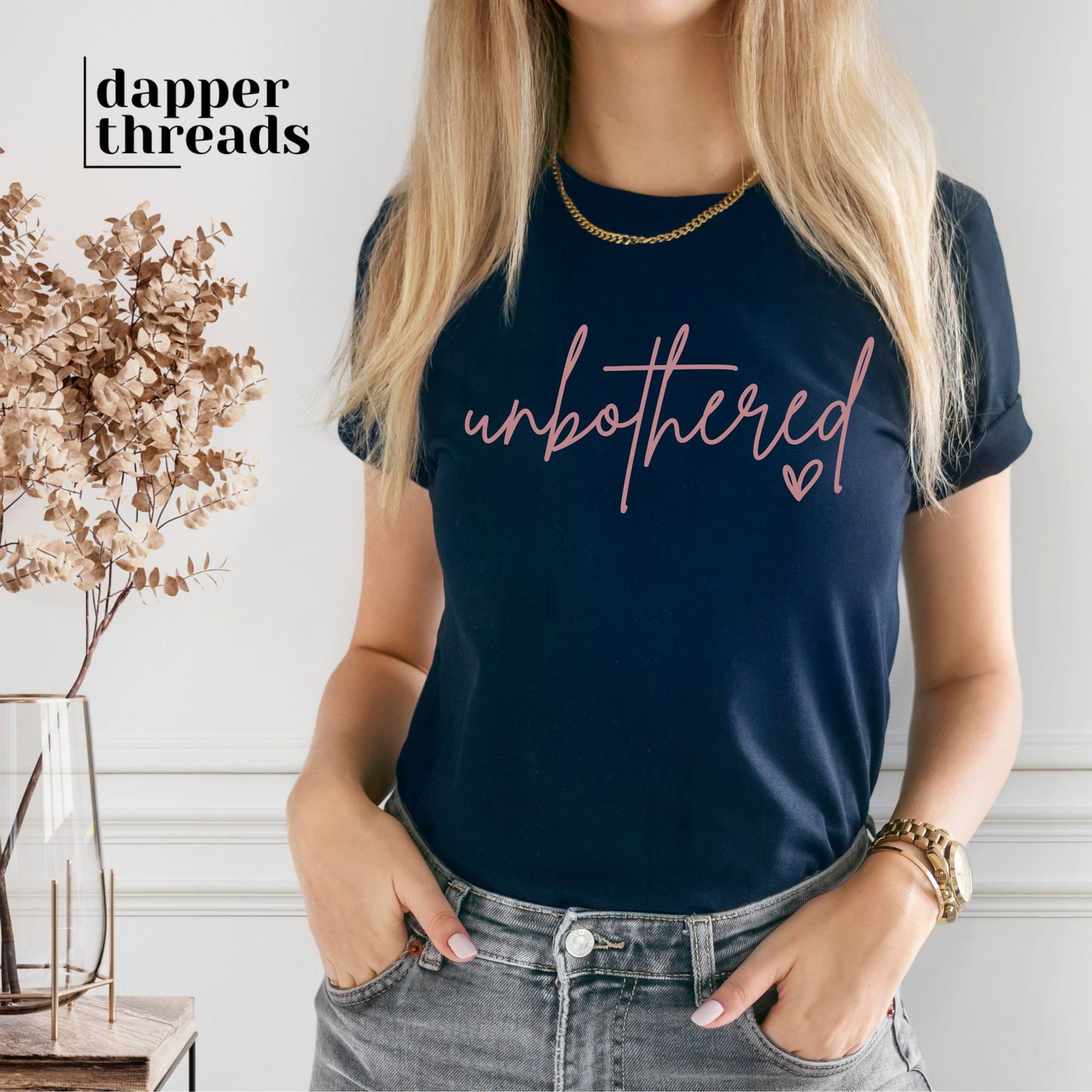Unbothered Script Tee