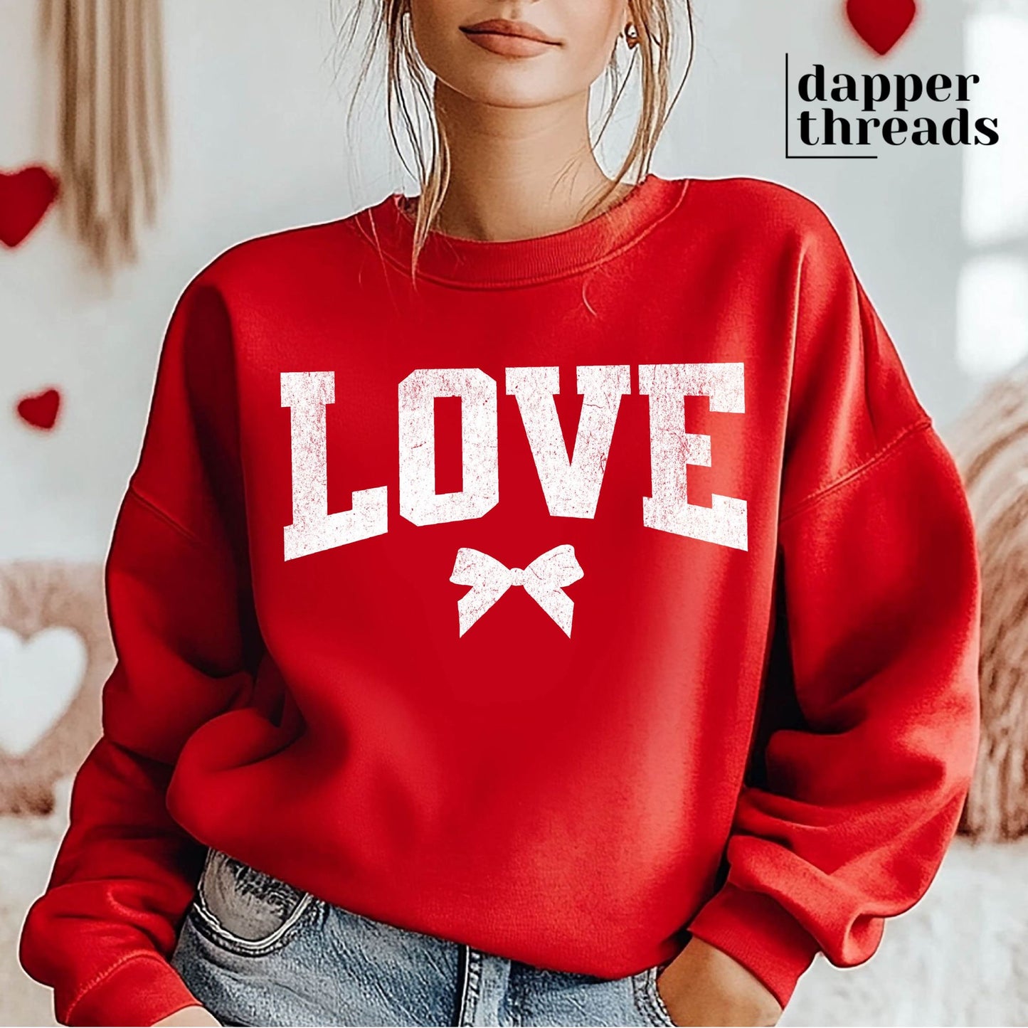 Vintage Love Bow Sweatshirt