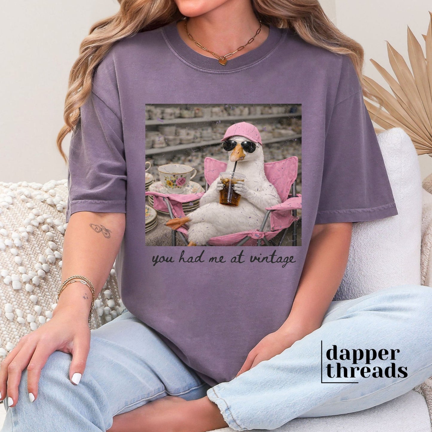 You Had Me At Vintage Goose Tee