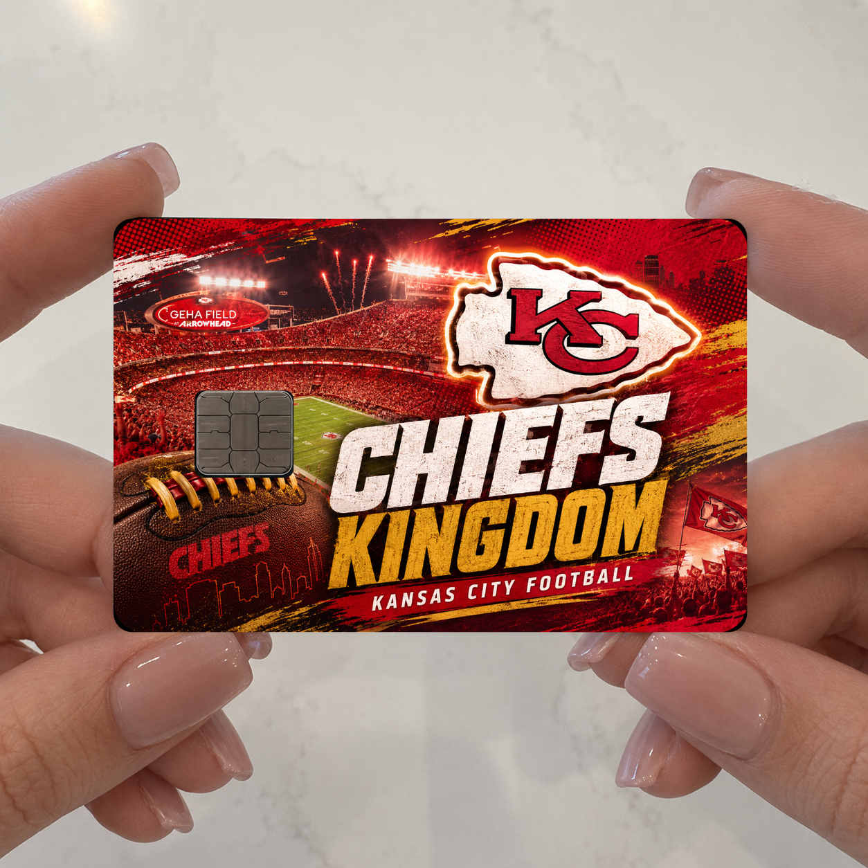 Chiefs Kingdom Credit Card Skin - FREE SHIPPING