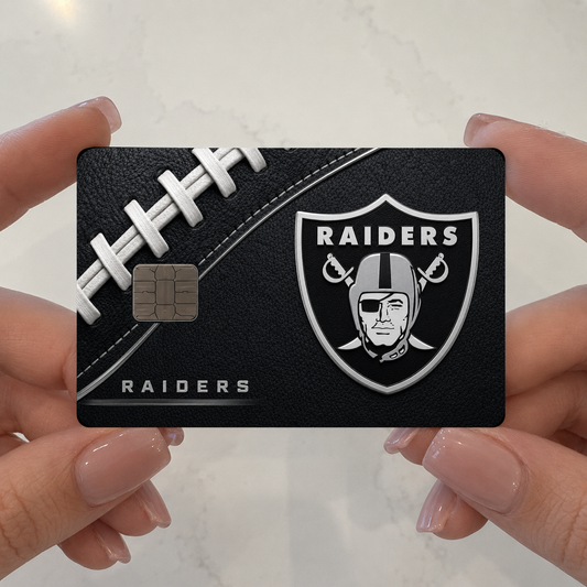 Raiders Football Credit Card Skin
