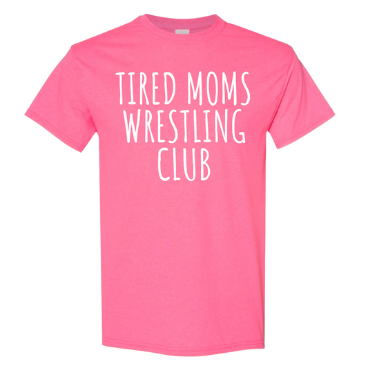 Tired Mom's Club (White Ink) Tee