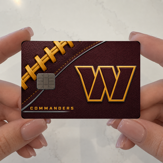 Commanders Football Credit Card Skin