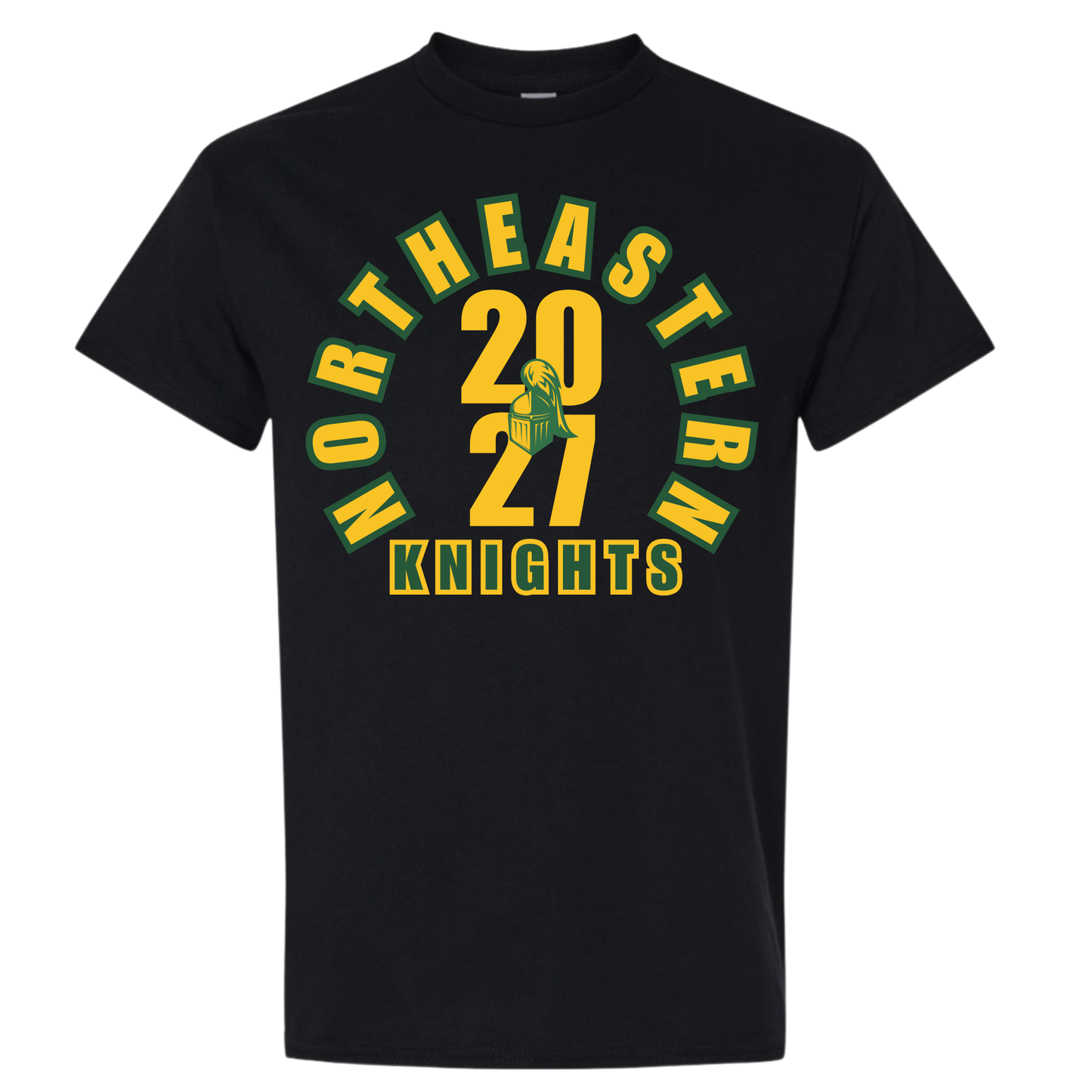 2027 Northeastern Knights Two Tone Tee