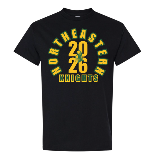 2026 Northeastern Knights Two Tone Tee