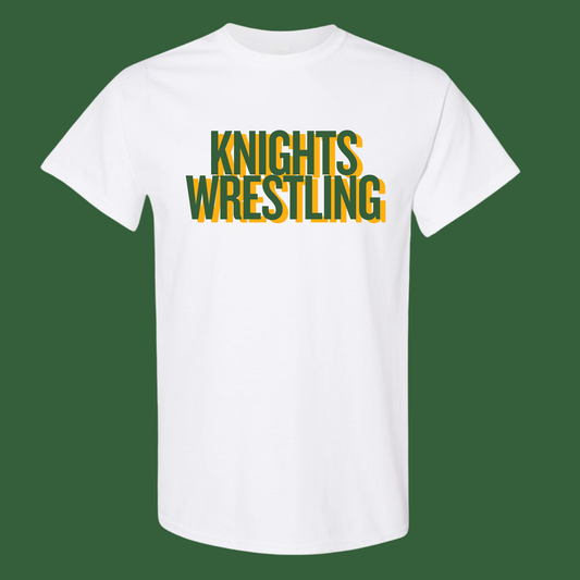 Knights Wrestling Yellow Shadow Tee