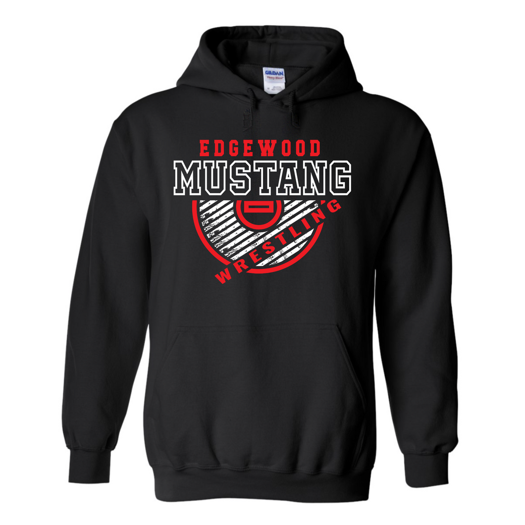 Edgewood Mustang Wrestling Hoodie