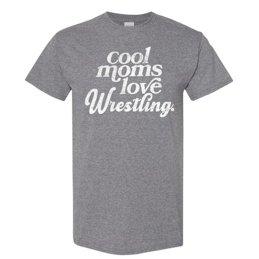 Cool Moms Love Wrestling Tee