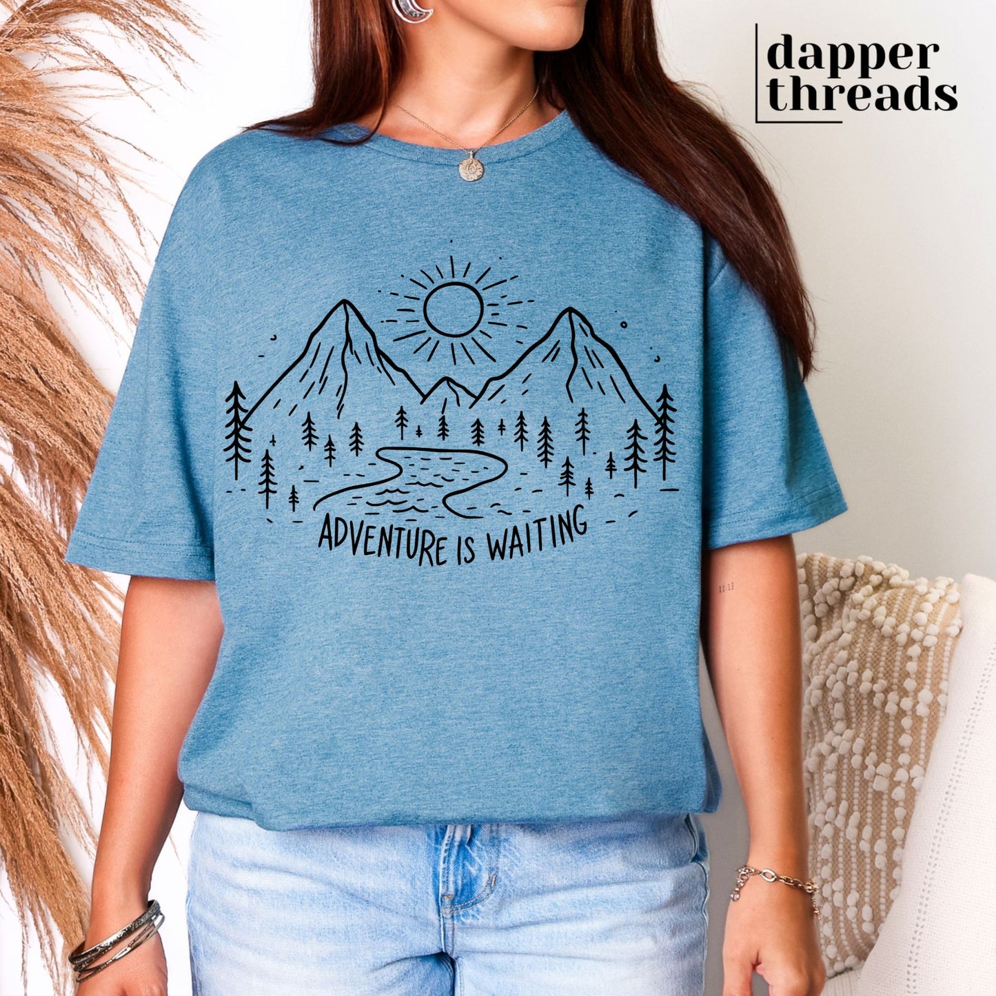 Adventure Is Waiting Mountainscape Tee