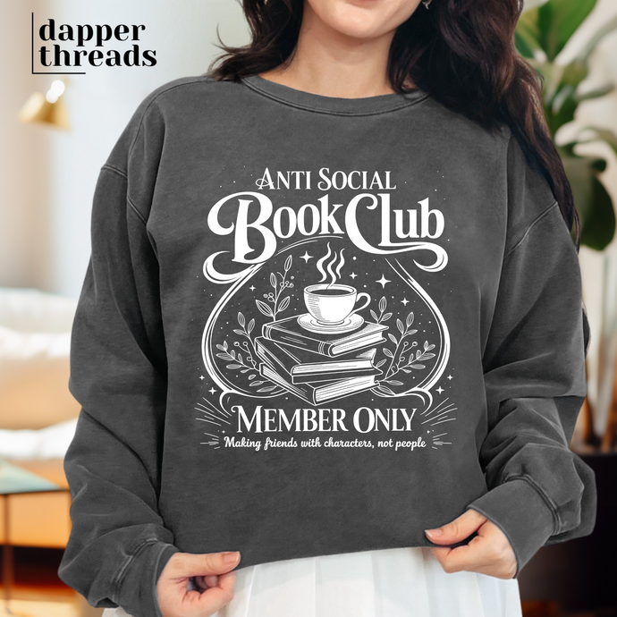 Anti-Social Book Club Member Only Long-sleeved Tee