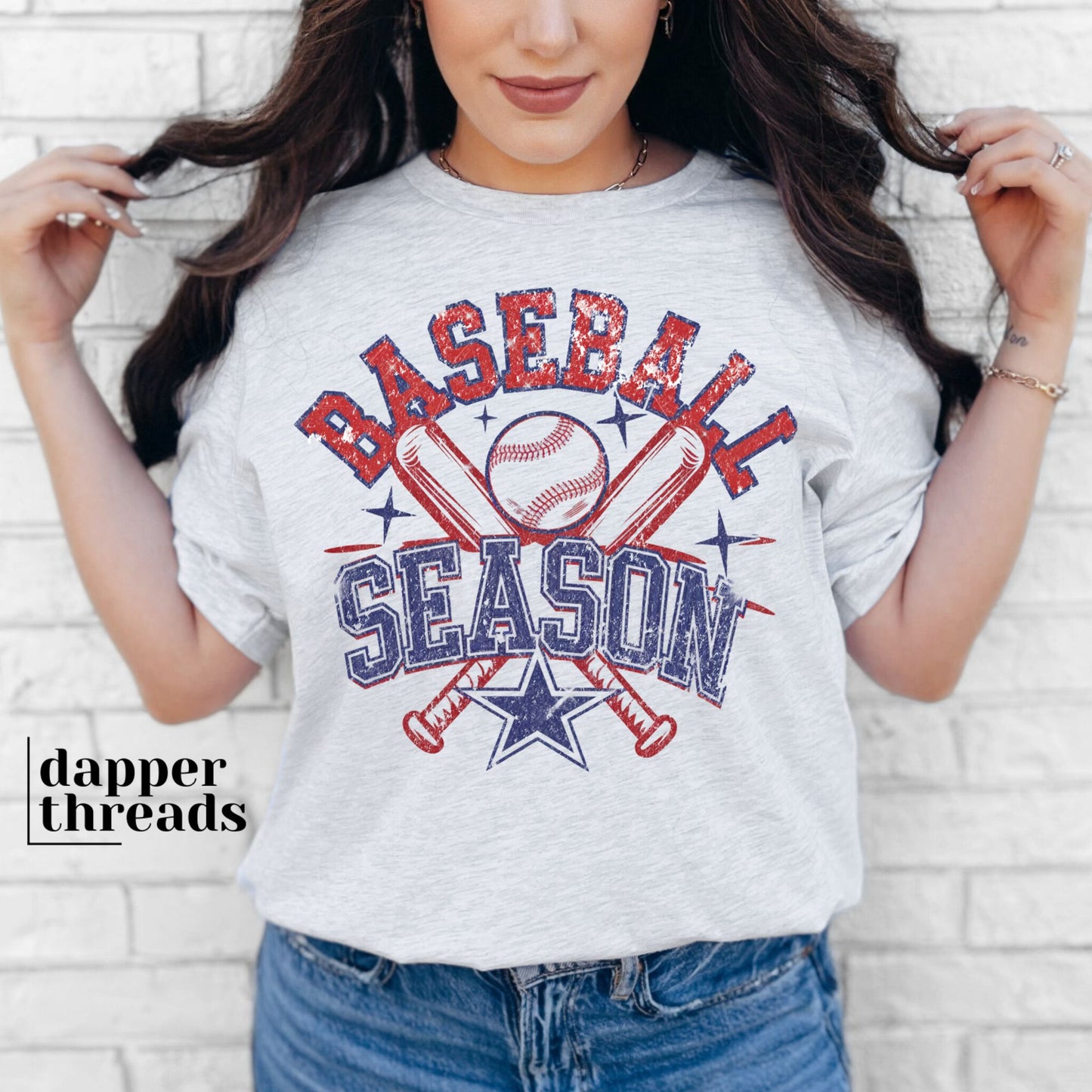 Baseball Season Bats And Ball Vintage Tee