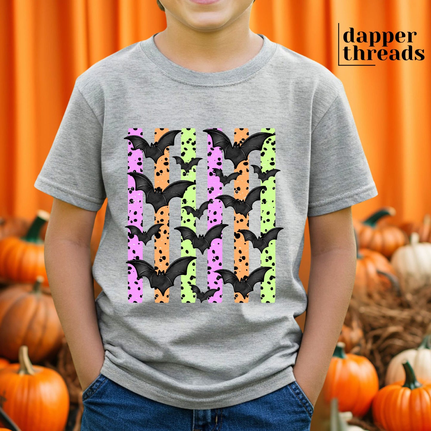 Batty Neon Stripes Tee