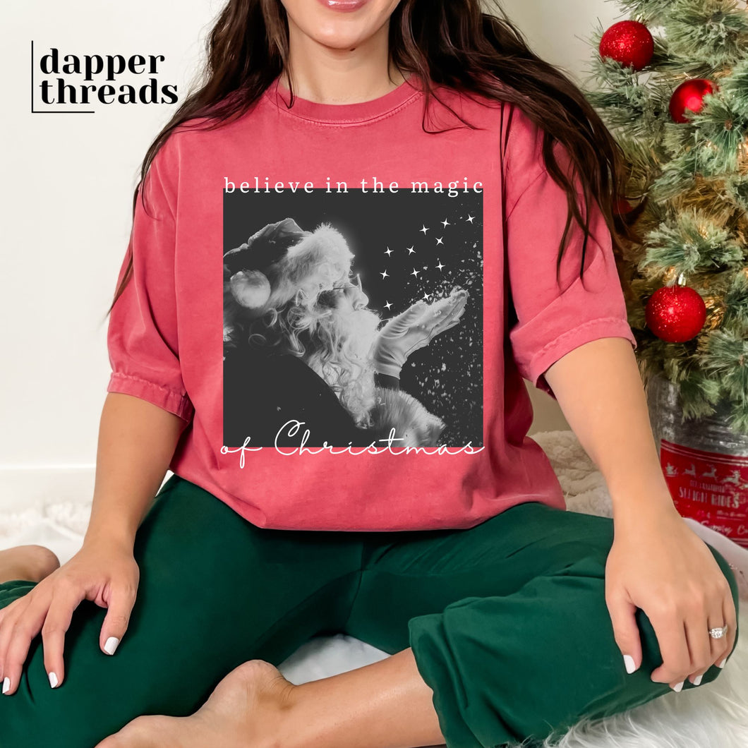 Believe In The Magic Of Christmas Santa Tee
