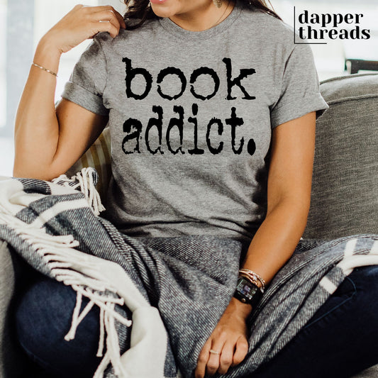 Book Addict Type Tee