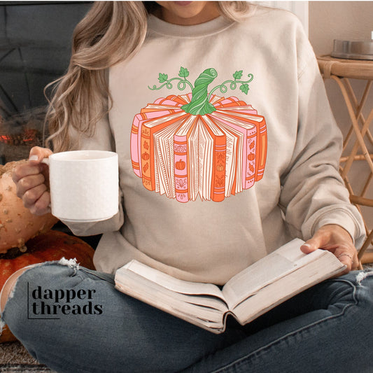 Book Pumpkin Sweatshirt