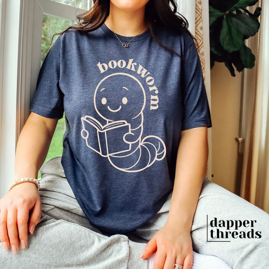 Bookworm Cute Worm Tee