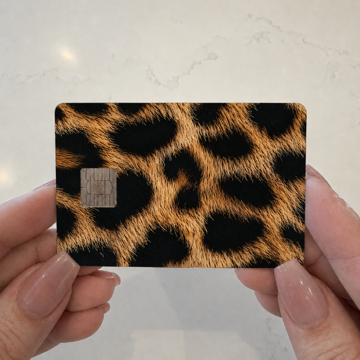 Leopard Hair Credit Card Skin